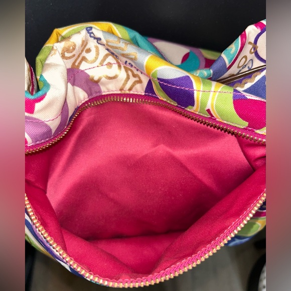 Y2K Coach Poppy Graffiti Multicolor Pop-Print Shoulder Bag & Matching Wristlet - Picture 7 of 16